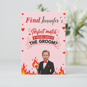 Editable Who Has The Groom Bridal Shower Game Thank You Card