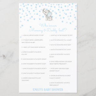 Editable Who Knows Mummy and Daddy Best