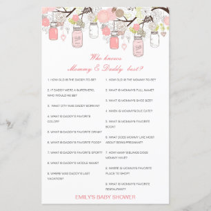 Editable Who Knows Mummy and Daddy Best