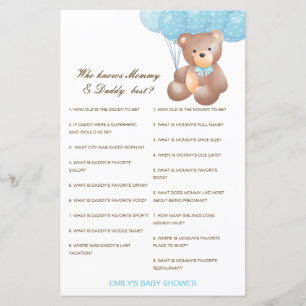 Editable Who Knows Mummy and Daddy Best