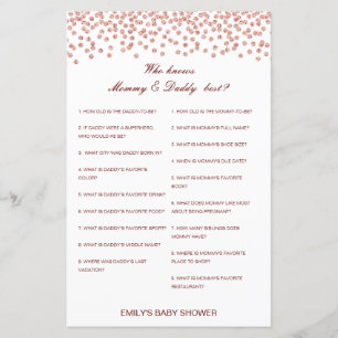 Editable Who Knows Mummy and Daddy Best