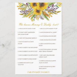 Editable Who Knows Mummy and Daddy Best