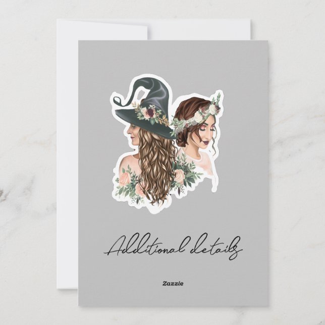 Editable Witchy Bridal Party Proposal Card (Back)