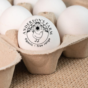 Editable Witchy Tarot Fresh Eggs Family Farm Rubber Stamp