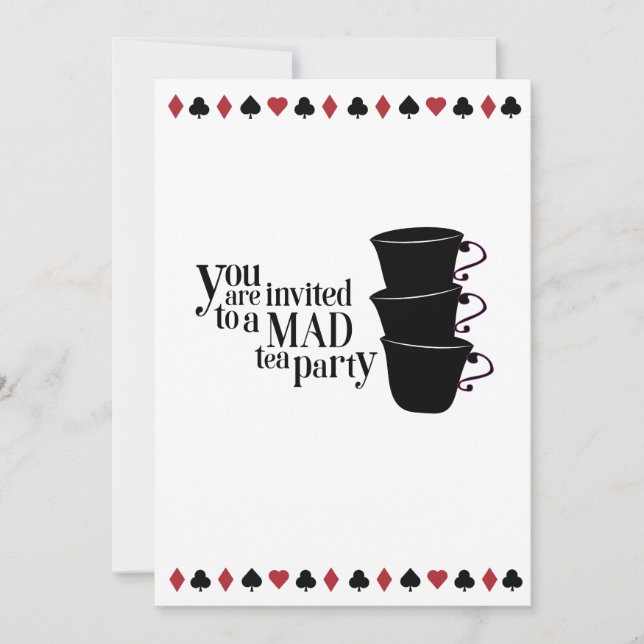Editable Wonderland Invitation (Front)