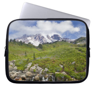 Edith Creek and wildflower meadows at Paradise Laptop Sleeve