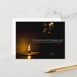 Edith Wharton Inspirational Quote "Light" Postcard