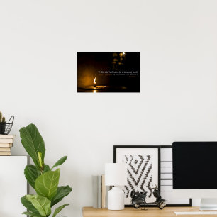 Edith Wharton Inspirational Quote "Light" Poster