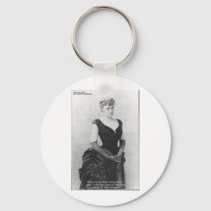 Edith Wharton "Spreading Light" Quote Gifts & Card Key Ring