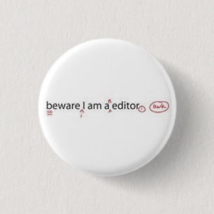 Editor 3 Cm Round Badge