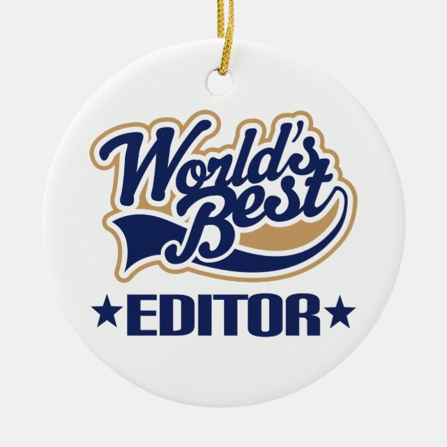 Editor Gift Ornament (Front)