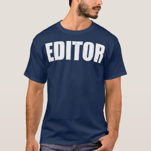 Editor Halloween Costume Party Cute amp Funny T Ha T-Shirt
