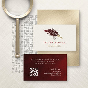 Editor Proofreader Business Card