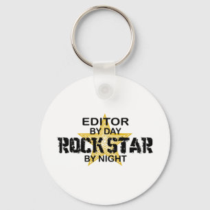 Editor Rock Star by Night Key Ring