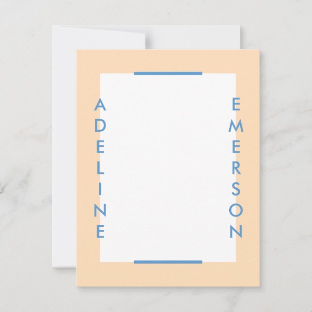 Editorial Modern Typography Stationery - Gold (Front)