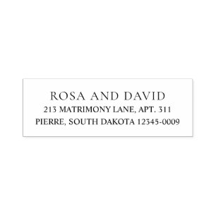 Editorial Modern Wedding Self-inking Stamp