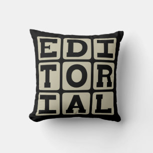 Editorial, Newspaper Item Cushion