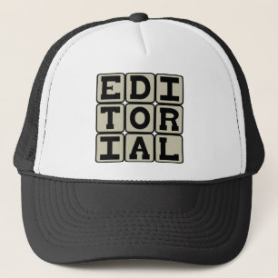Editorial, Newspaper Item Trucker Hat