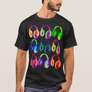 EDM DJ Headphone  Dance Rave Muic Fetival T-Shirt