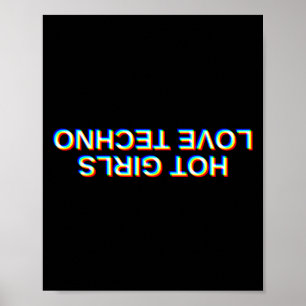 Edm House Dj Rave Music Party Outfit Hot Girls Lov Poster