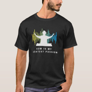 EDM Passion DJ Sound Wave Music Enthusiast T-Shirt