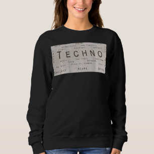Edm Techno Underground Rave Cities On Back Sweatshirt
