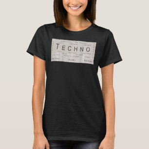 Edm Techno Underground Rave Cities On Back T-Shirt