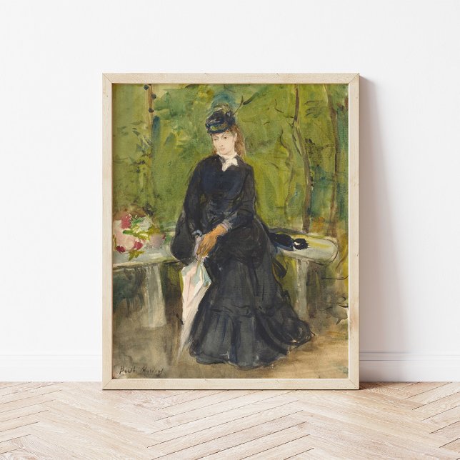 Edma Seated in a Park | Berthe Morisot Poster (Creator Uploaded)