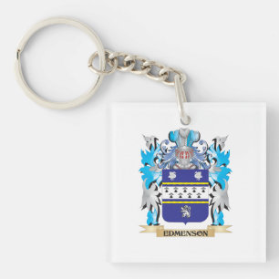 Edmenson Coat of Arms - Family Crest Key Ring