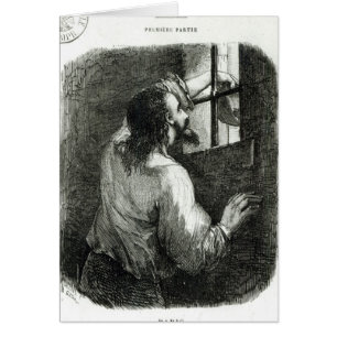 Edmond Dantes imprisoned in the Chateau d'If