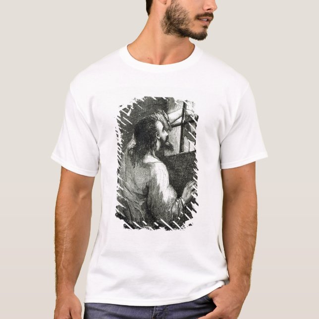 Edmond Dantes imprisoned in the Chateau d'If T-Shirt (Front)