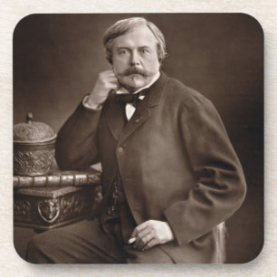 Edmond de Goncourt (1822-96) from 'Galerie Contemp Coaster