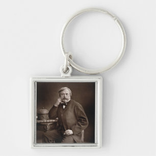 Edmond de Goncourt (1822-96) from 'Galerie Contemp Key Ring