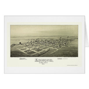 Edmond, OK Panoramic Map - 1891