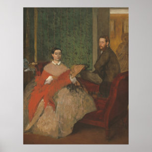 Edmondo and Thérèse Morbilli, Edgar Degas Fine Art Poster