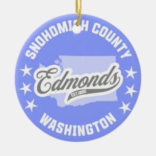 Edmonds, Washington Ceramic Ornament