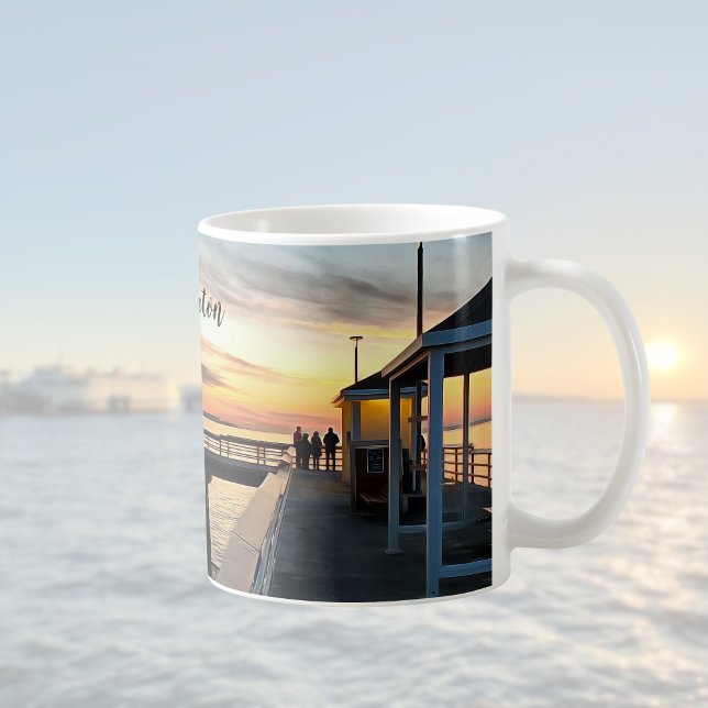 Edmonds Washington Pier at Sunset Coffee Mug (Creator Uploaded)