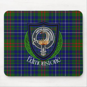 Edmonstone Scottish Clan Tartan & Crest Mouse Pad
