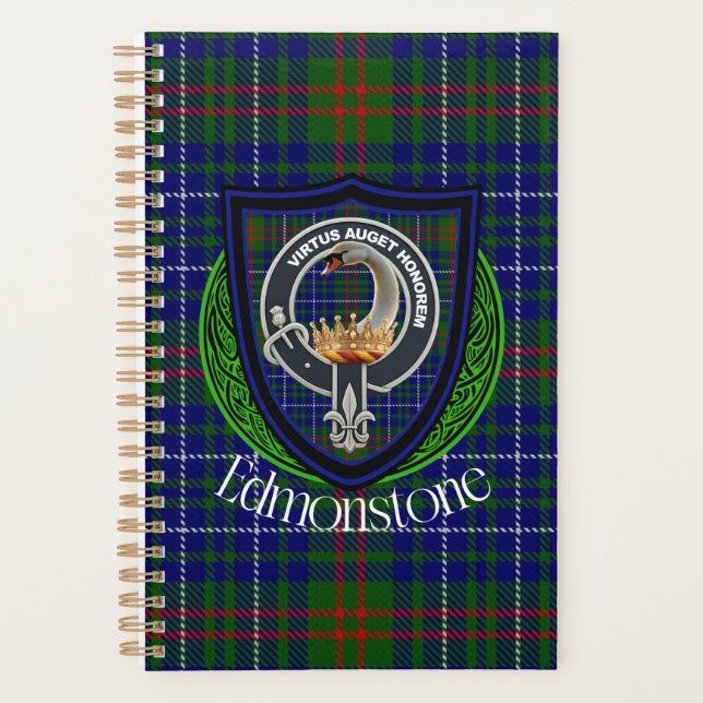 Edmonstone Scottish Clan Tartan & Crest Planner (Front)