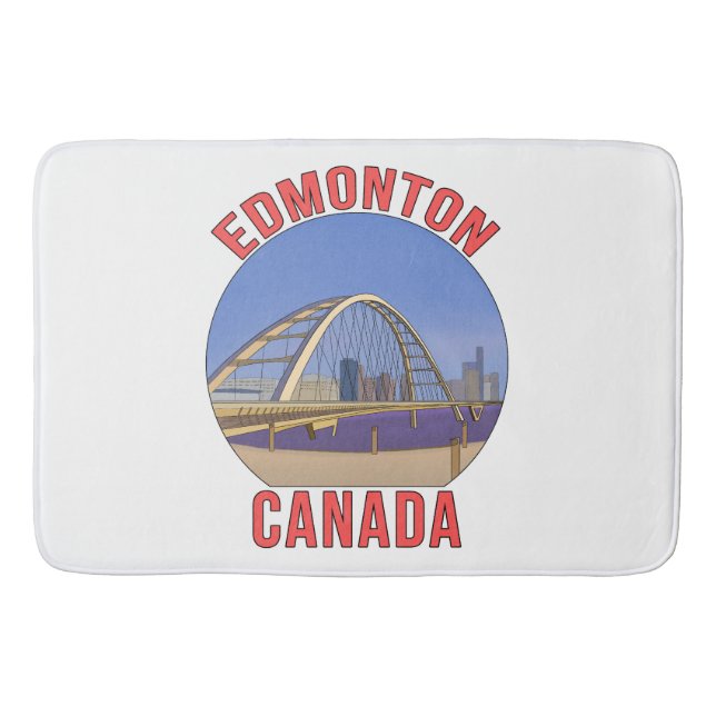 Edmonton Alberta Canada Bath Mat (Front)