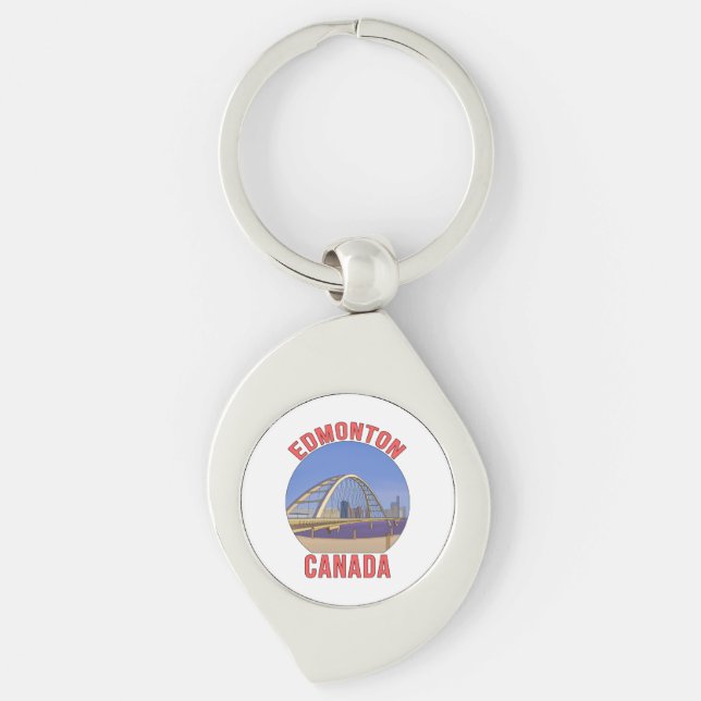 Edmonton Alberta Canada Key Ring (Front)