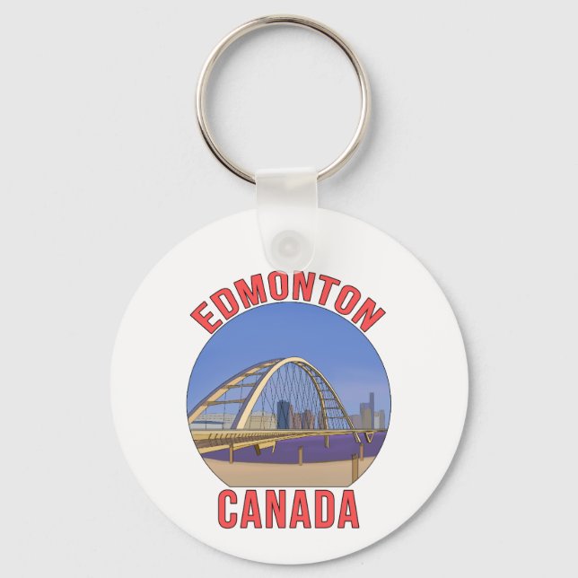Edmonton Alberta Canada Key Ring (Front)