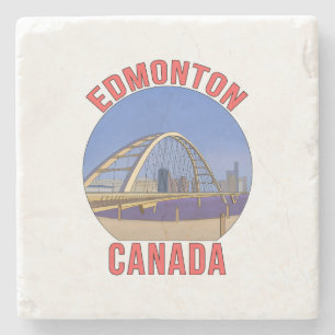 Edmonton Alberta Canada Stone Coaster