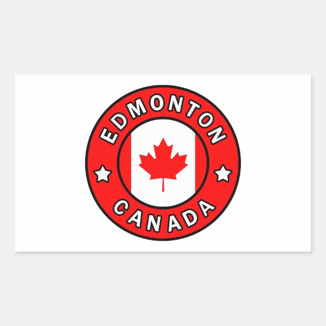 Edmonton Canada Rectangular Sticker (Front)