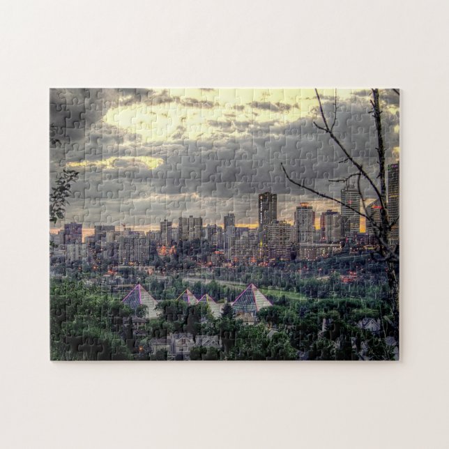 Edmonton Canada Skyline Jigsaw Puzzle (Horizontal)