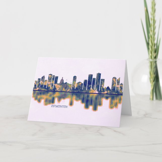 Edmonton Skyline Holiday Card (Front)