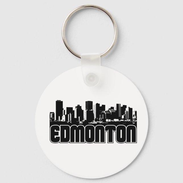 Edmonton Skyline Key Ring (Front)