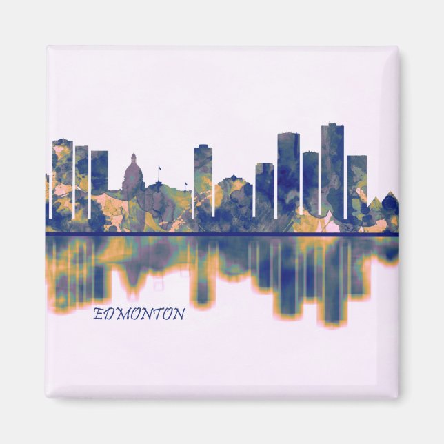 Edmonton Skyline Magnet (Front)