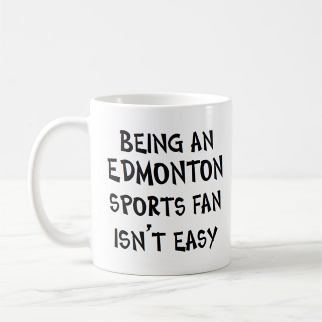 edmonton sports fan, being coffee mug (Left)