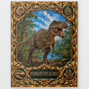 Edmontosaurus Dinosaur, Jewelled Heirloom Art Jigsaw Puzzle